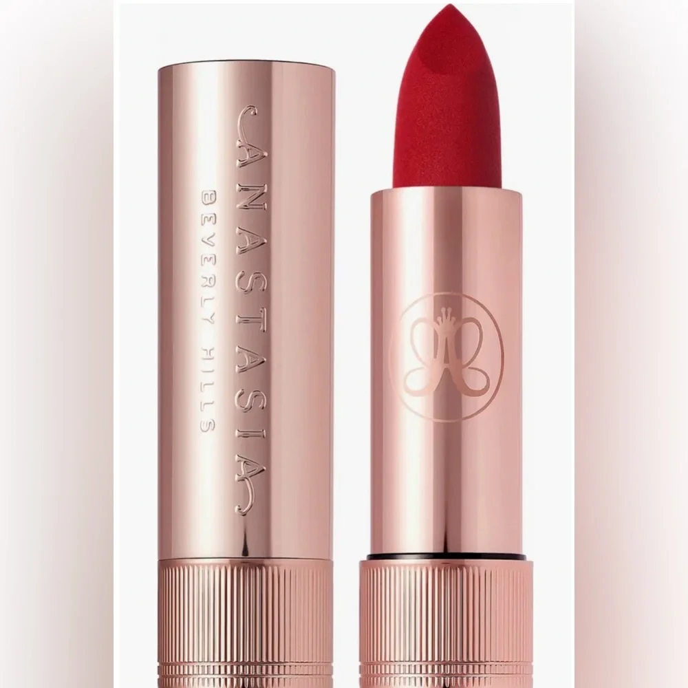 ANASTASIA Full-Pigment Matte & Satin Velvet Lipstick-Royal Red
